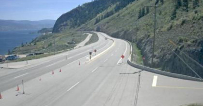 UPDATE: Hwy 97 Reopens South Of Peachland After Earlier Crash