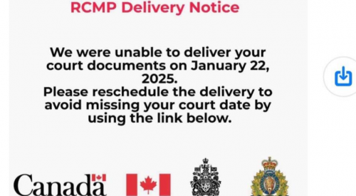 Kamloops residents warned of fraudulent RCMP text message scam